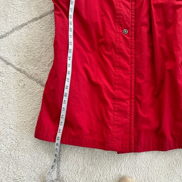 Vintage 90s Red Fleet Street Full-Length Insulated & Belted Winter Coat  Sz 10 - Picture 7 of 9